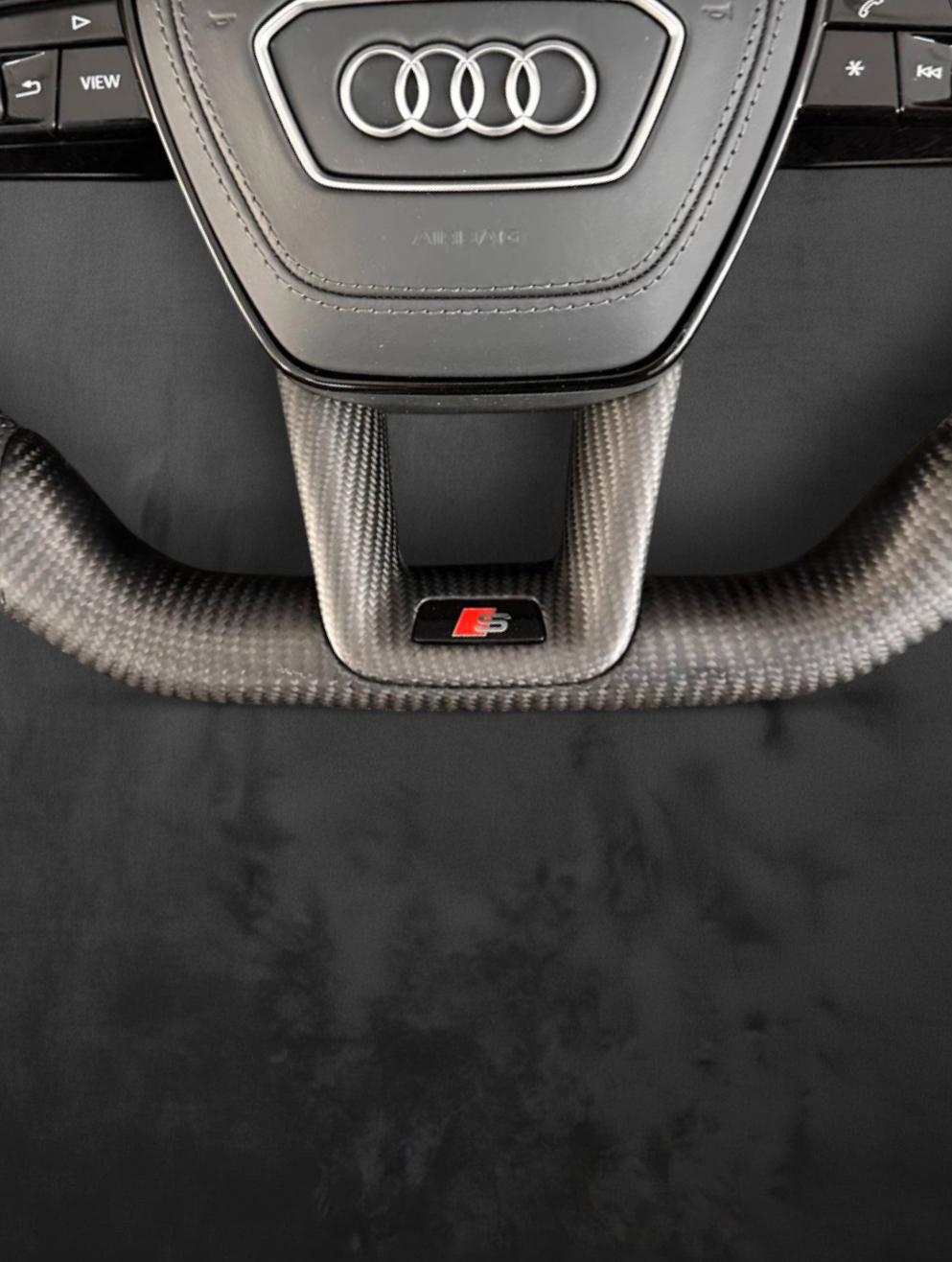 Custom Audi Matte Carbon Sport Steering Wheel