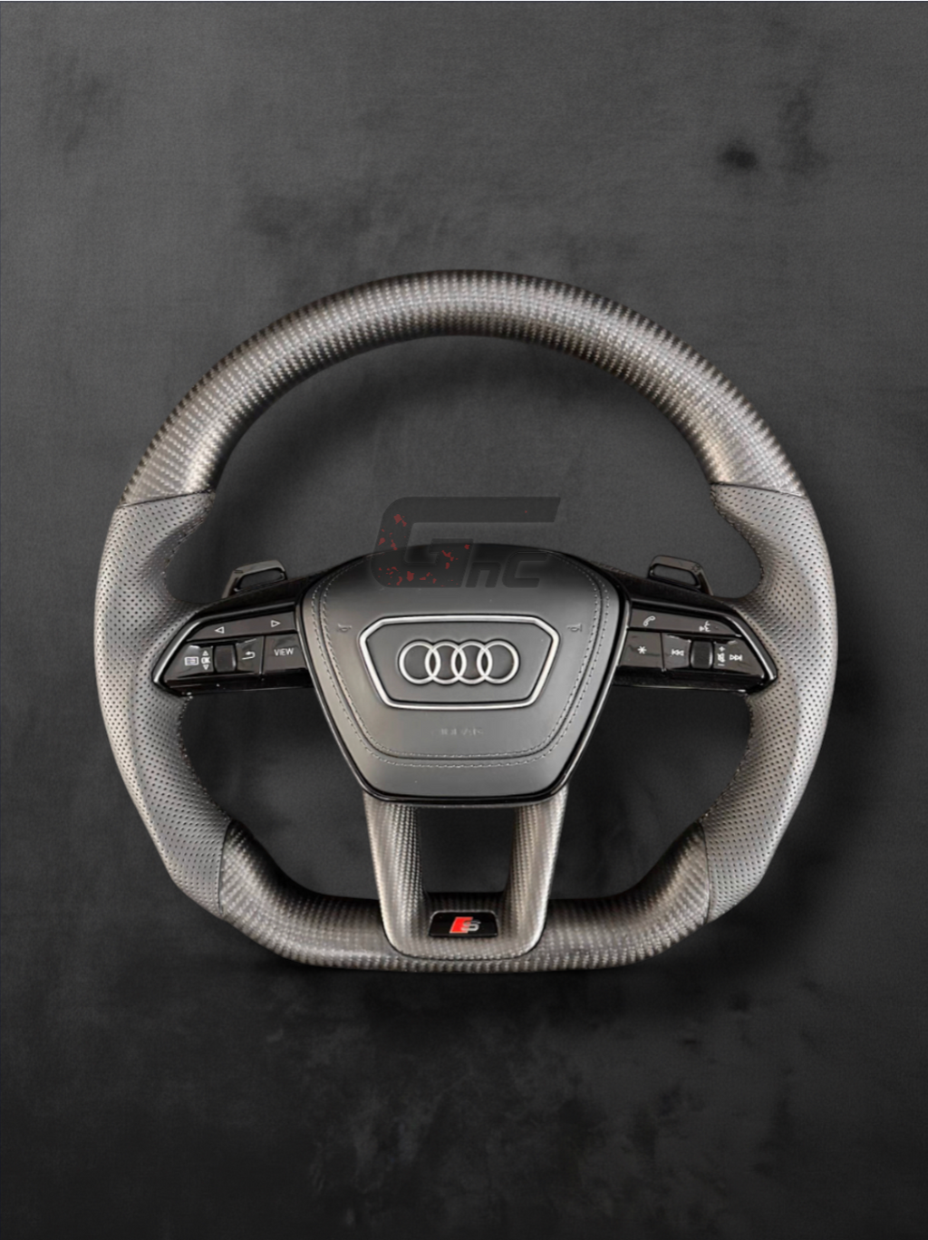 Custom Audi Matte Carbon Sport Steering Wheel