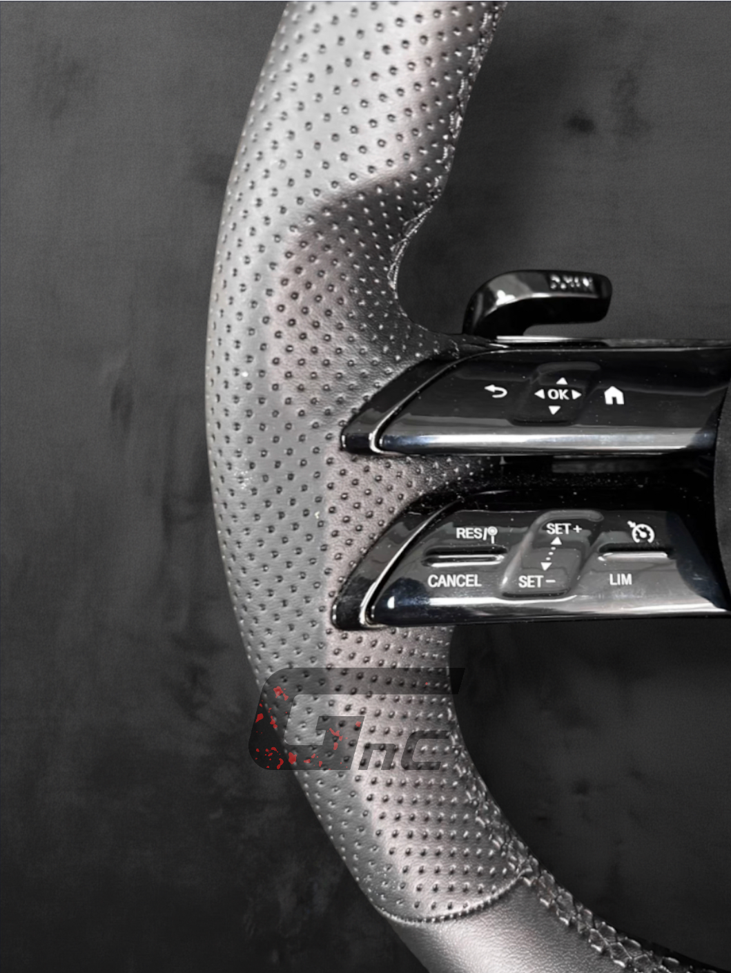Custom AMG grey perforated leather - Performance Steering Wheel