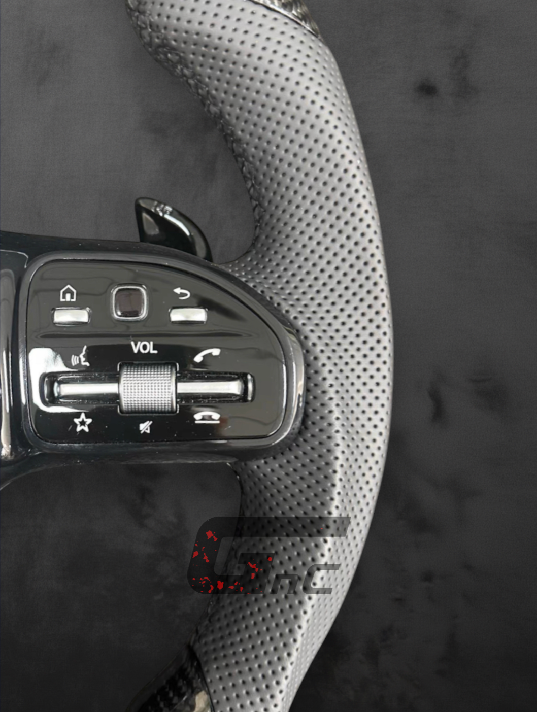 Custom AMG Carbon Performance Steering Wheel — LED Display