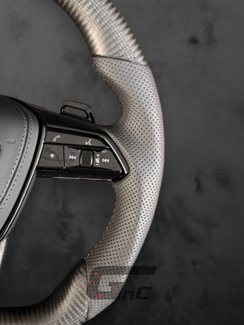 Custom Audi Matte Carbon Sport Steering Wheel