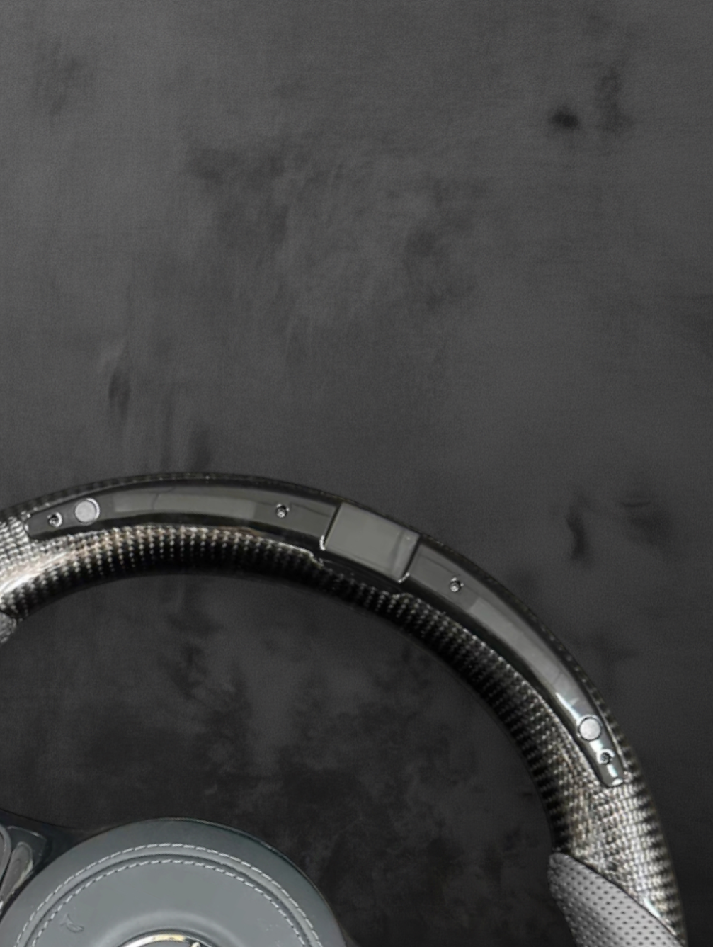 Custom AMG Carbon Performance Steering Wheel — LED Display