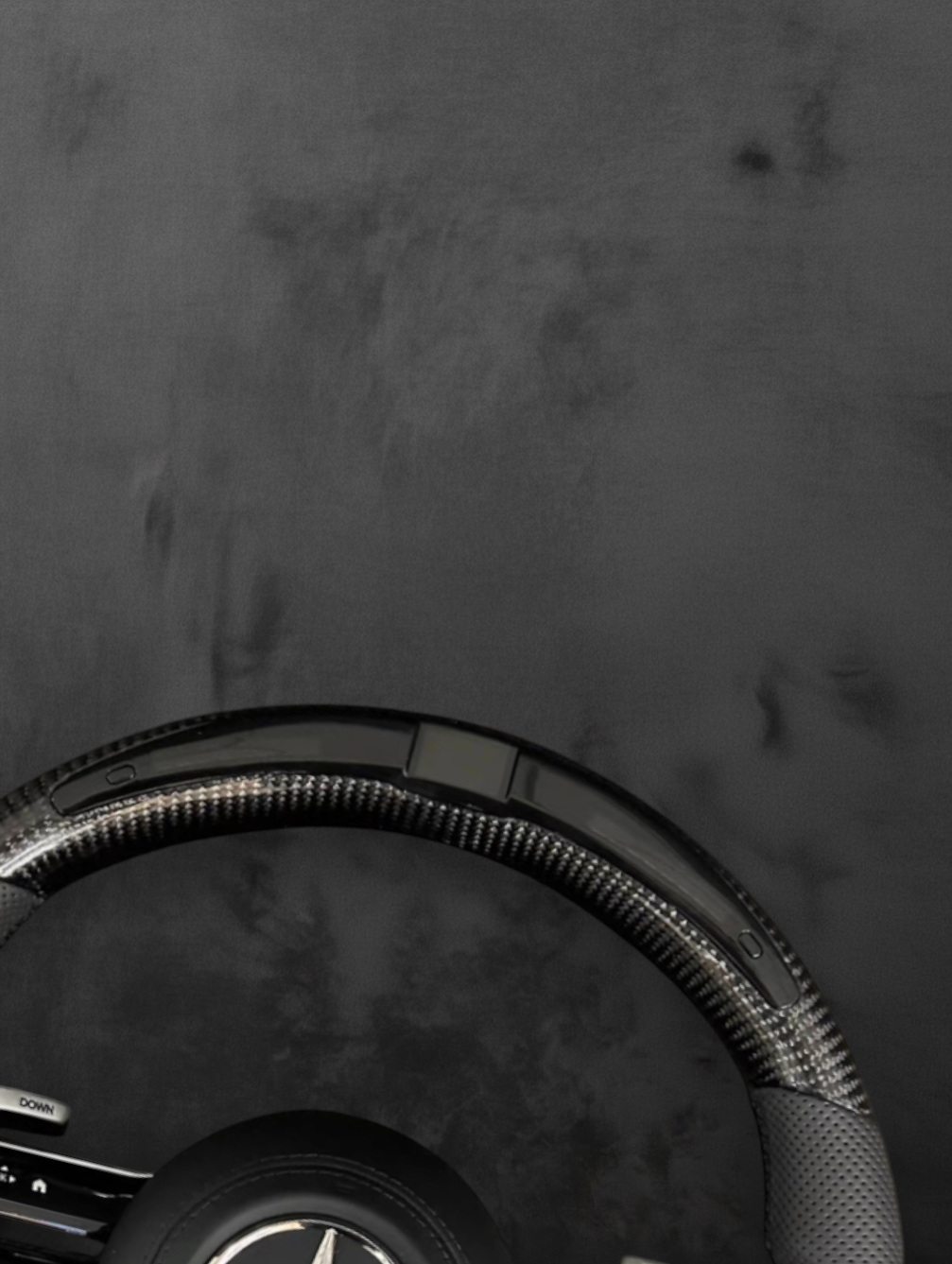 Custom AMG Carbon Performance Steering Wheel - LED Display