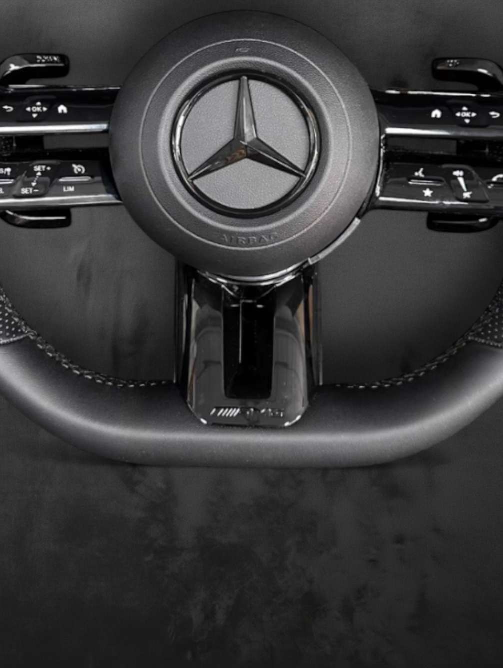 Custom AMG grey perforated leather - Performance Steering Wheel